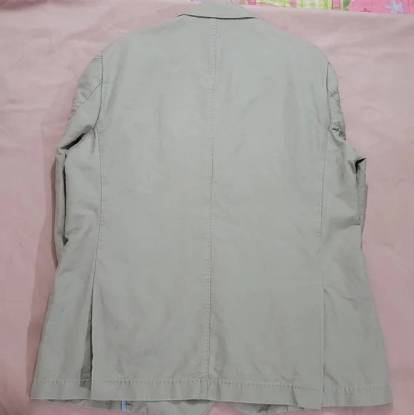Peter Millar Beige Blazer with Light Blue Lining